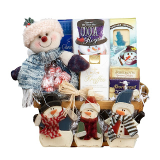 Frosty and Friends Christmas Holiday Snowman Gift Basket