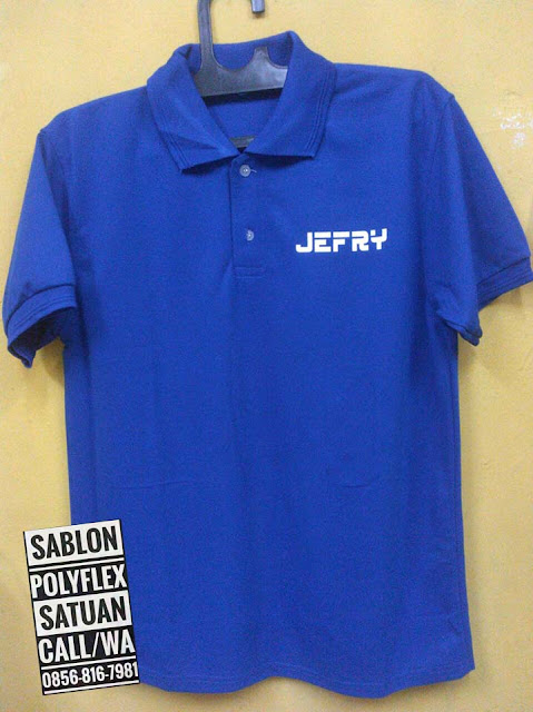 Jasa Sablon polo shirt satuan 