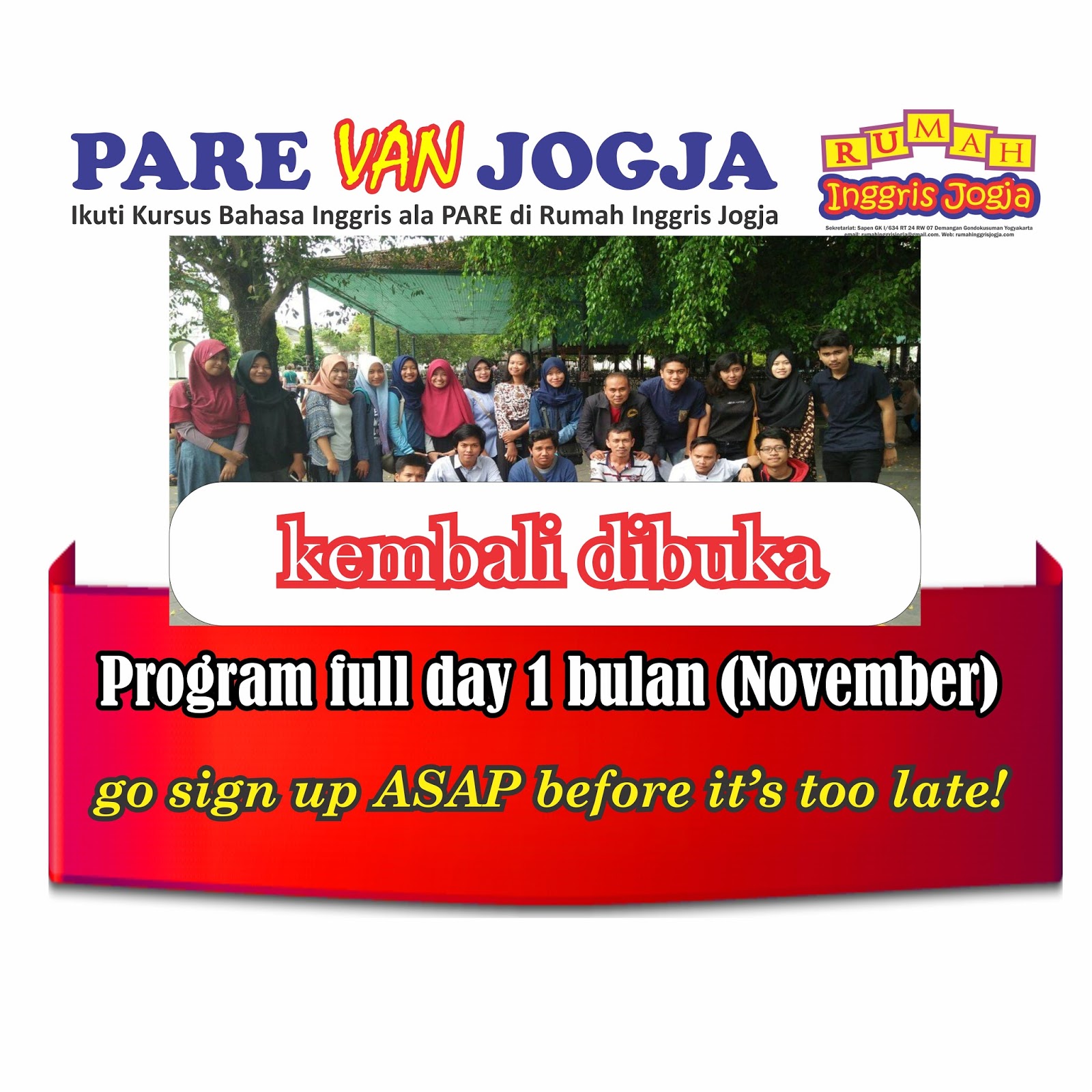 Program full day 1 bulan November 2017