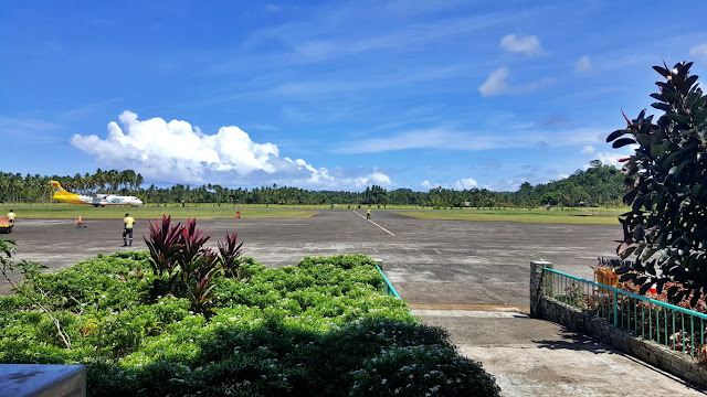 Cebu Pacific Air arriving at Tandag City Airport