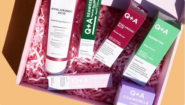 Roccabox collaboration with Q&A Skincare