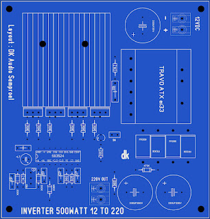 500Watt inverter PCB Layout TOP