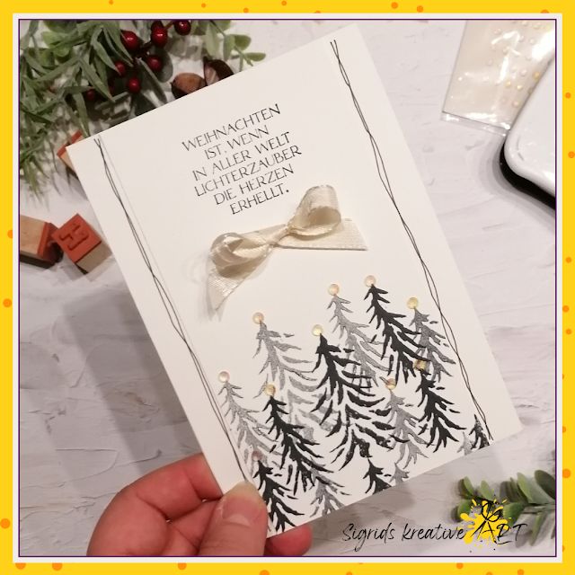 baum gut alles gut - lichterzauber - stampin up - stempelset - weihnachtskarte