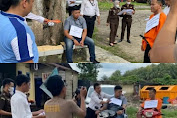 Petugas Satreskrim Polres Prabumulih lakukan rekontruksi kasus pembunuhan tukang ojek pangkalan di Polres Prabumulih