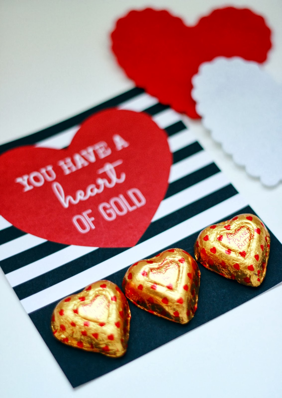"You Have a Heart of Gold" Valentine Printables | Delightfully Noted