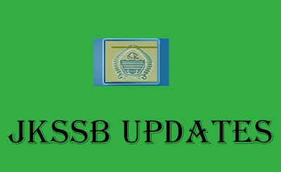 JKSSB Updates for various Exams