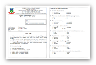 Soal UAS Bahasa Sunda KTSP Kelas 3 Semester 1