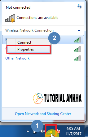 Cara Mudah mengganti Password wifi pada windows 7