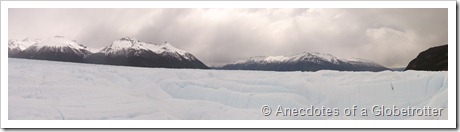 Panoramic view of glaciers