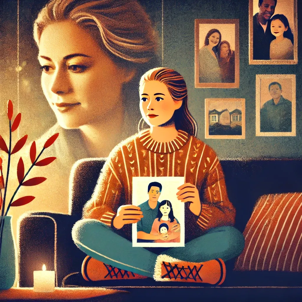 "Allison Holker holding a family photo, reflecting on her late husband Stephen 'tWitch' Boss and his hidden struggles."