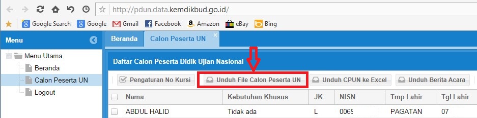 Cara Upload File dz Calon Peserta Ujian Nasional Di Biounsdmi