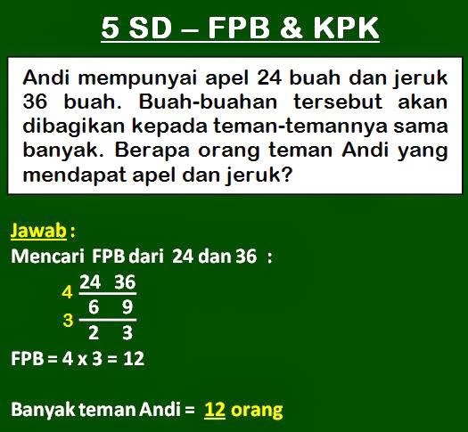 Belajar Matematika Online: Contoh Soal Matematika SD