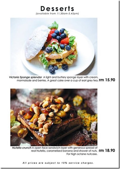 Eat at 18 at Melaka - Dessert Menu