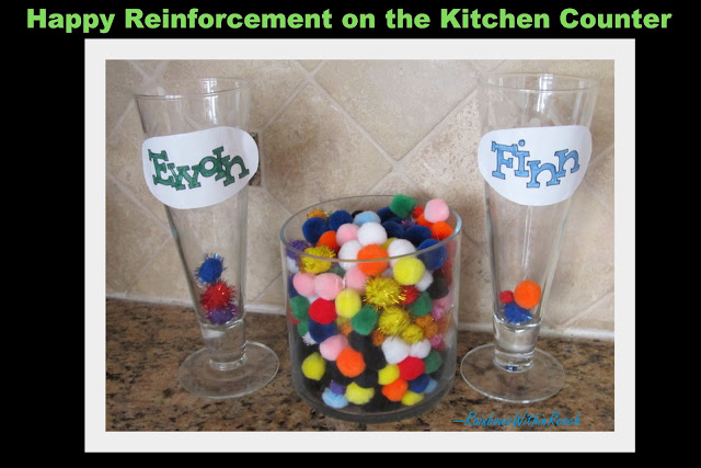 photo of: Kitchen Counter Kindness PomPoms (Kindness RoundUP via RainbowsWithinReach) 