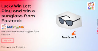 Play Lucky Win Lott to get free Fastrack Sunglasses 100% UV Protected Just for You