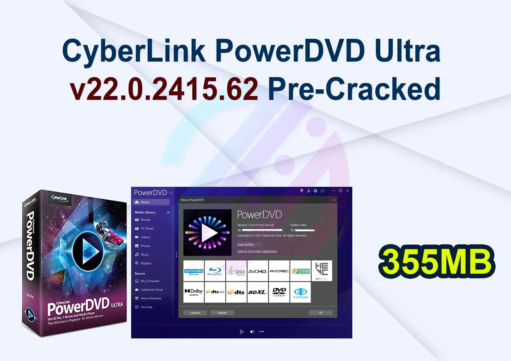 CyberLink PowerDVD Ultra v22.0.2415.62 Pre-Cracked