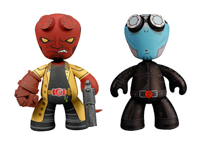 Hellboy and Abe Sapien 6 Inch Mez-Itz Designer Vinyl Figures by Mezco