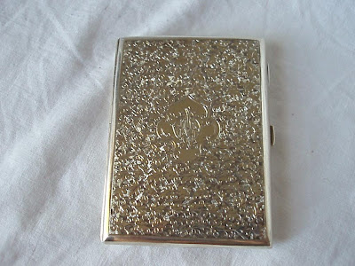 VICTORIAN CARD CASE, STERLING SILVER, BIRMINGHAM 1888