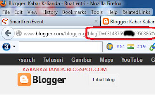 cara mengetahui id blog