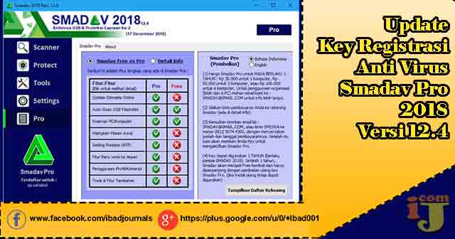 Update Key Registrasi Anti Virus Smadav Pro 2018 Versi 12 4 Ij Com