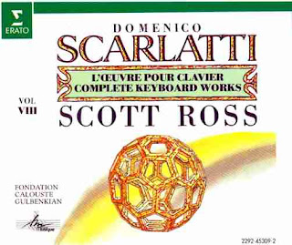 A CD cover from complete Scarlatti Sonatas by Scott Ross