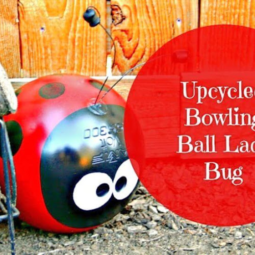 Repurposed Bowling Ball Ladybug