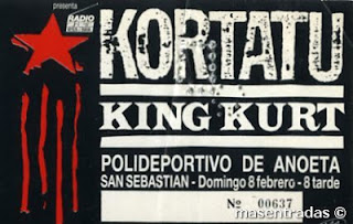 entrada de concierto de kortatu