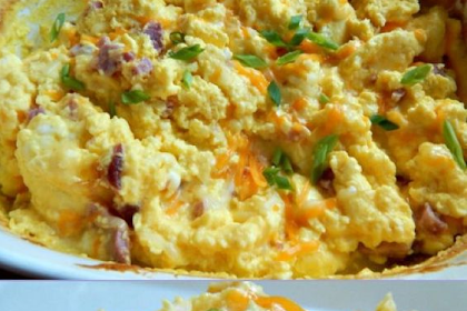 Oven Baked Eggs-Hotel Eggs