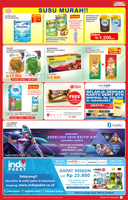 Katalog Harga Promo INDOMARET Super Hemat 18 - 24 April 2018