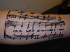 music tattoos, tattoo, tattoos