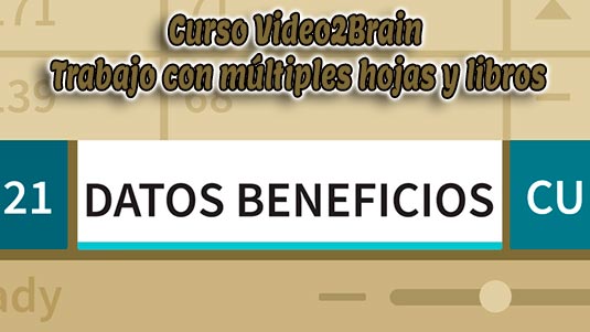 Curso Video2Brain Microsoft Excel 2016 Trabajo Con Múltiples Hojas y Libros