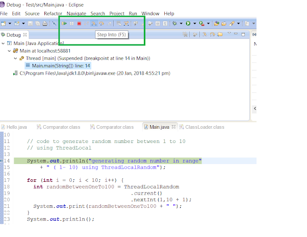 Java debugging shortcuts Eclipse