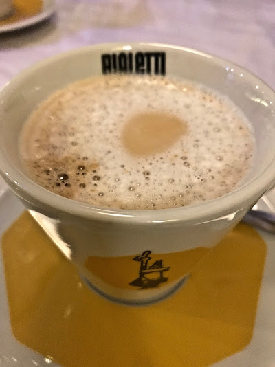 Pastaria Abate, himalayan salt latte