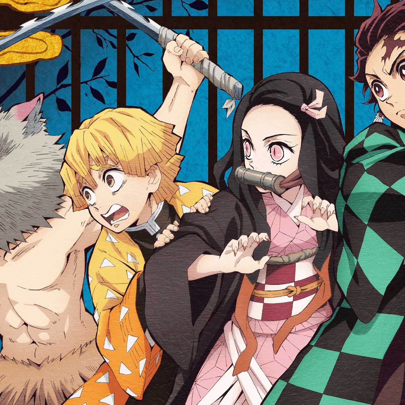 Kimetsu no Yaiba, Tanjirou, Nezuko, Zenitsu, Inosuke, 4K ...