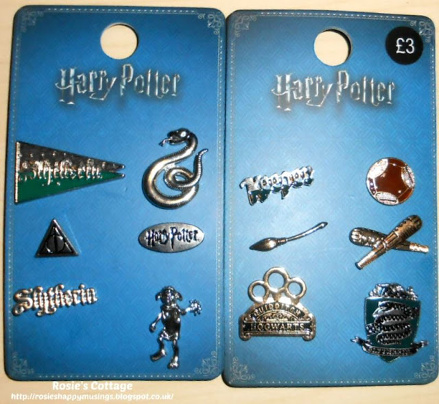 Rosie's Latest Huge Harry Potter Haul - Among my favourites in Primark's Potter range are the collections of badges...