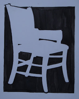 chair, indian ink March 07