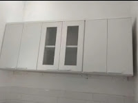 KITCHENSET 6 PINTU KACA FULL PUTIH