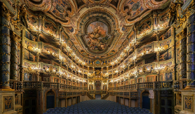 Margravial Opera House in Beyreuth, Germany, interior shot