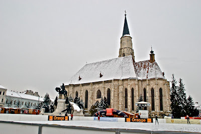 Plaza o Piaţa Unirii de Cluj-Napoca en Rumania