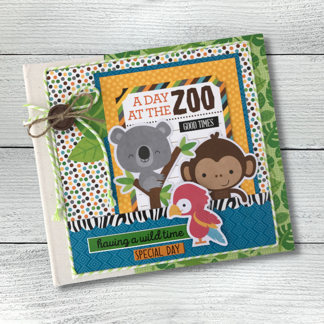 A Day At The Zoo Scrapbook Mini Album Instructions by Artsy Albums