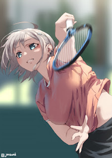 Free download Anime fan art play tennis, great for iPhone wallpaper