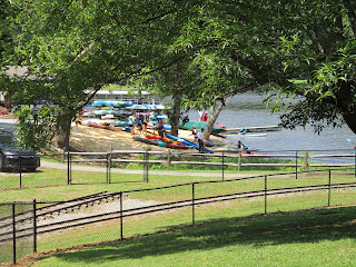 Kayaks and Marina at High Point City Lake Park © Katrena