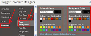 Edit warna tabs view blog