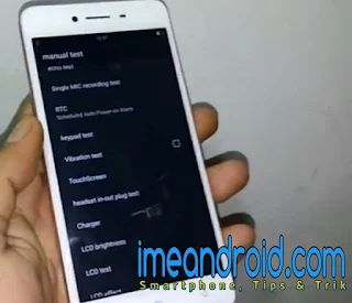 Cek lcd oppo menggunakan kode