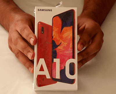 فتح علبة هاتف samsung galaxy a10 المواصفات والإنطباع الأولي