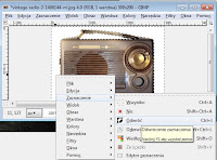 Narzędzie odwrócenia zaznaczenia w programie Gimp - zrzut