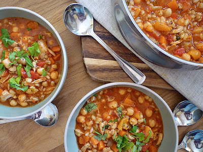 Moroccan Style Chicken Soup