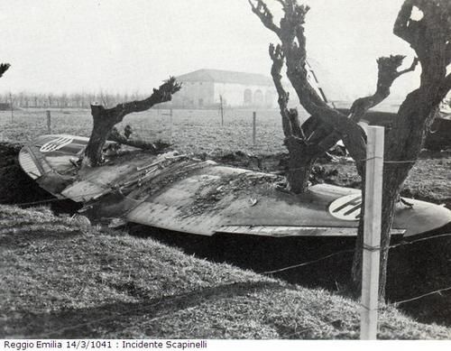 14 March 1941 worldwartwo.filminspector.com Reggiane Re 2001 prototype crash