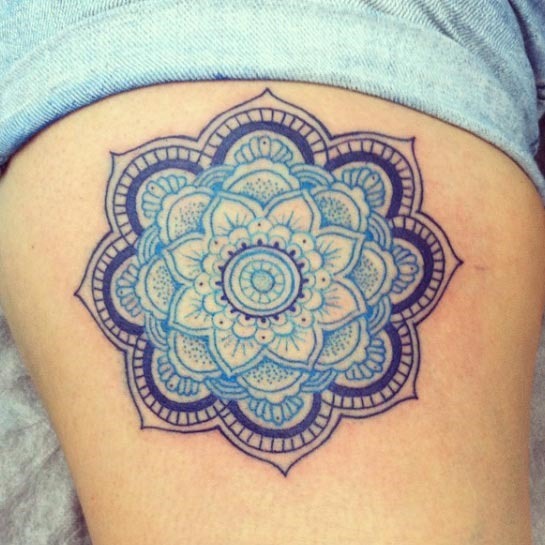 Esta mandala de flores