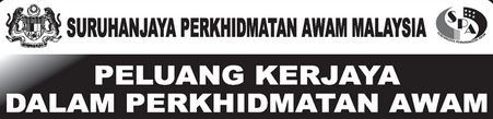 Kerja kosong Suruhanjaya Perkhidmatan Awam Malaysia September 2015